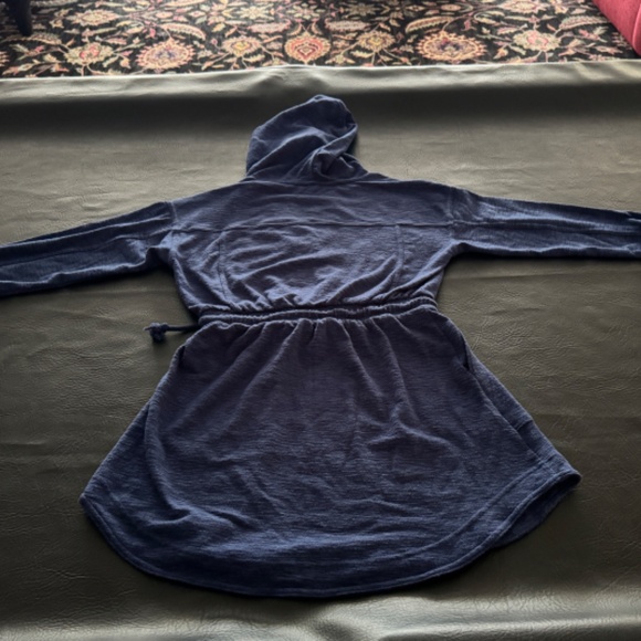Anthropologie - Hoodie Sweatshirt Dress - RICH BLUE and Adorable - XS - Picture 5 of 6
